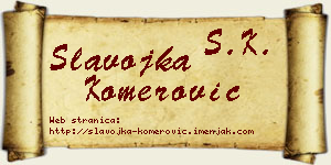 Slavojka Komerović vizit kartica